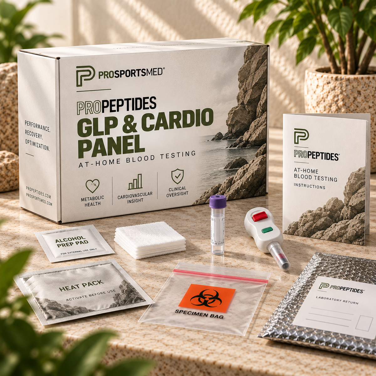PRO GLP & Cardio Panel | 25 Biomarkers | At-Home Blood Testing