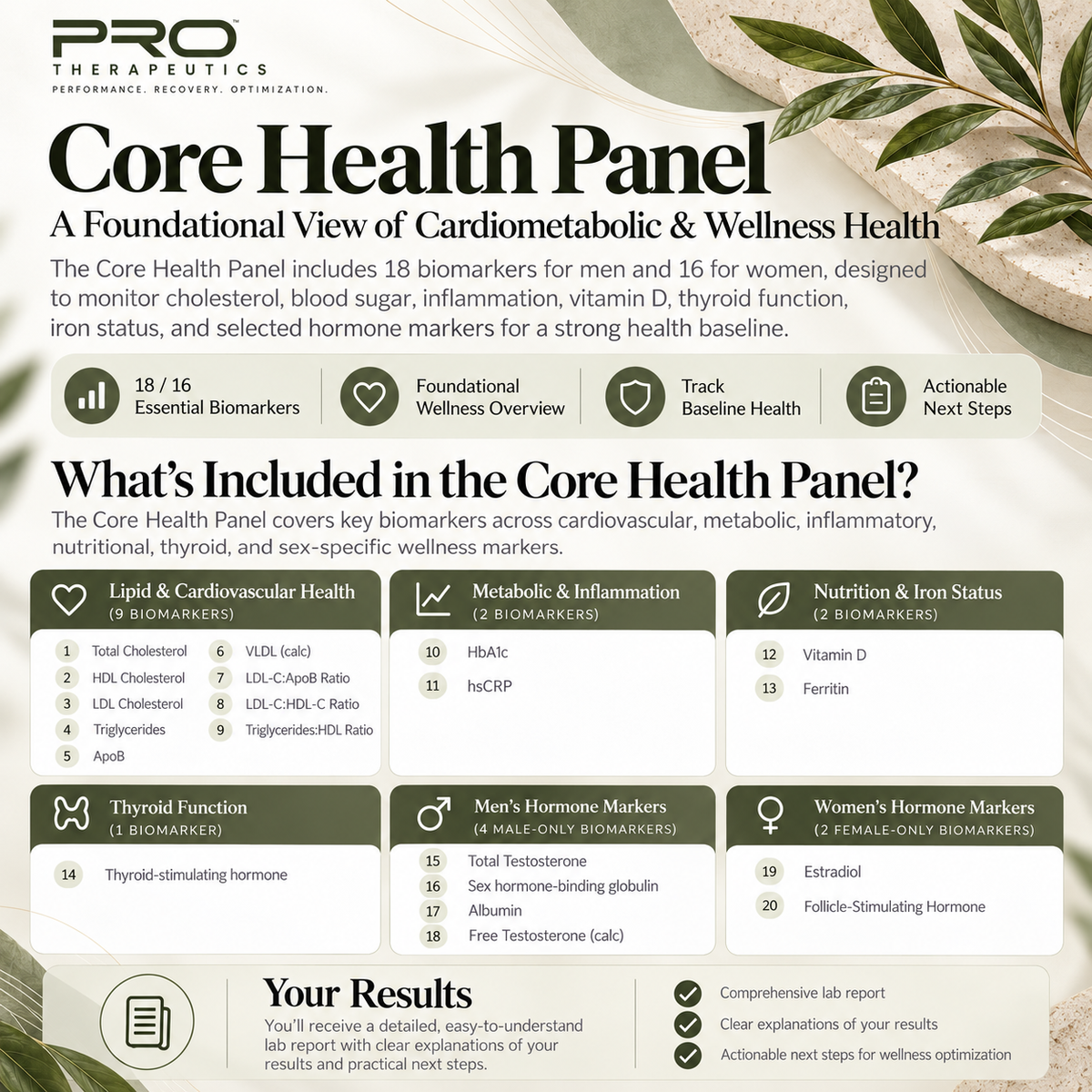 PRO Core Health Panel | At-Home Blood Testing