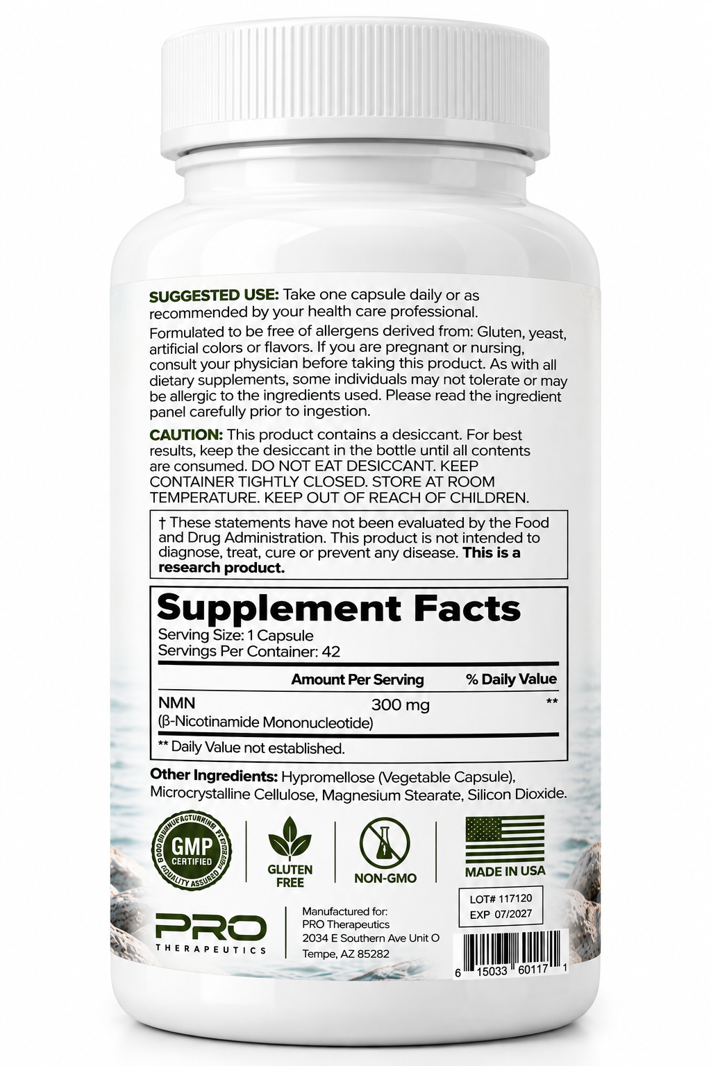 NMN (Nicotinamide Mononucleotide) 300mg Capsules