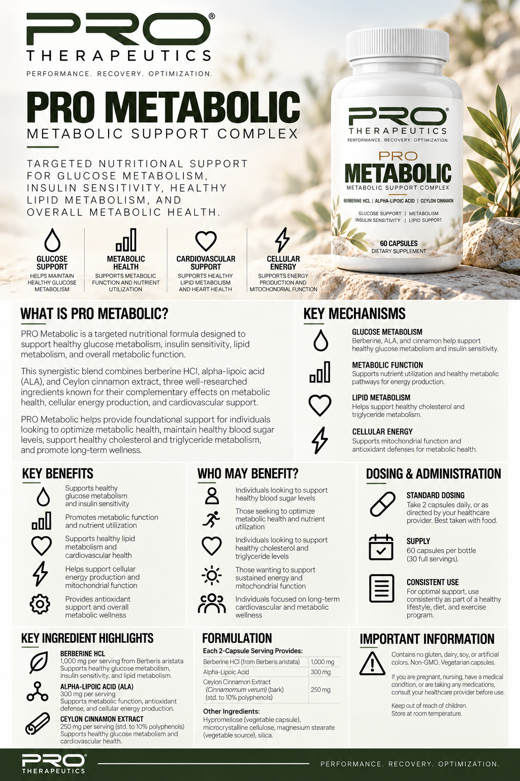 PRO METABOLIC – Advanced Metabolic Support Complex | 60 Capsules