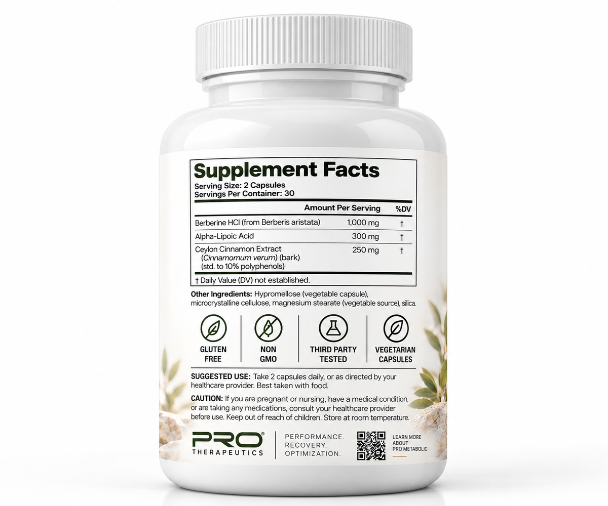 PRO METABOLIC – Advanced Metabolic Support Complex | 60 Capsules
