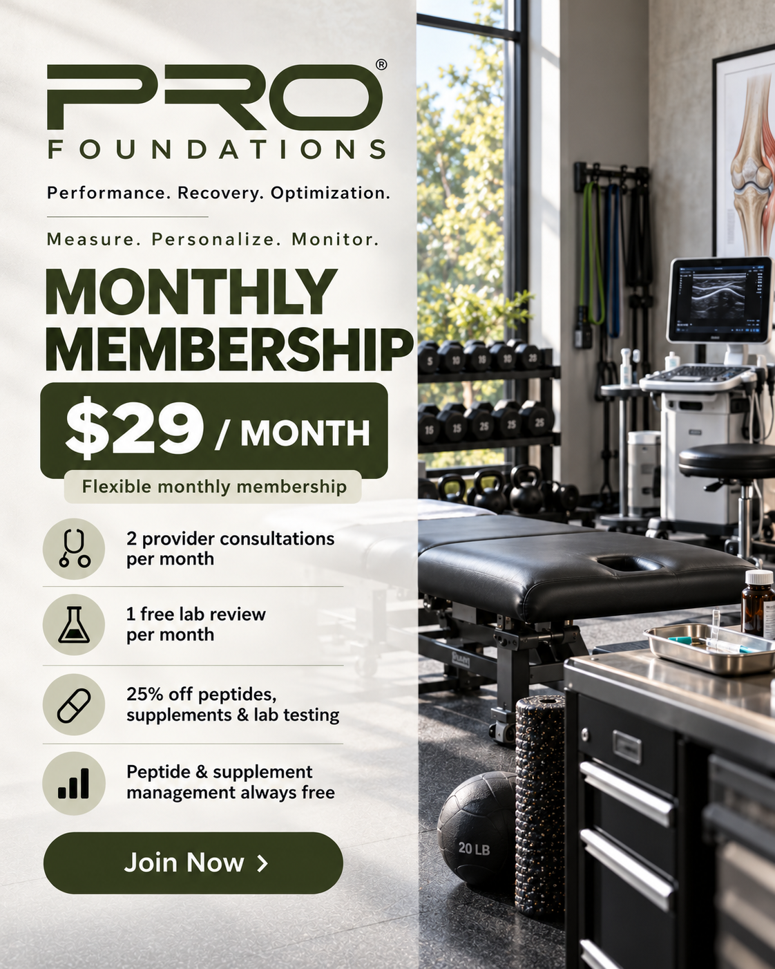 PRO Foundations | Monthly Health & Performance Membership – $29/Month